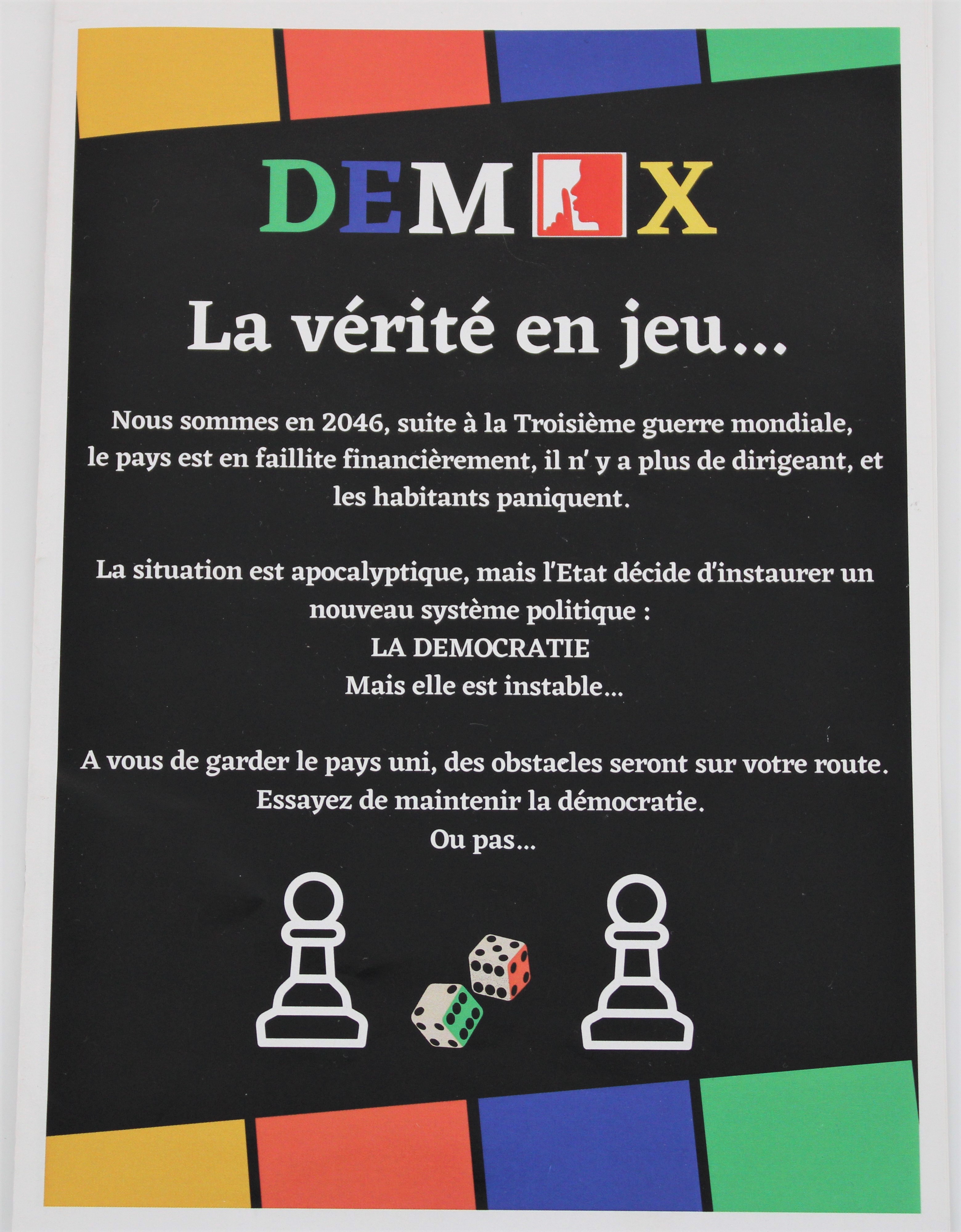 photographie des règles du jeu