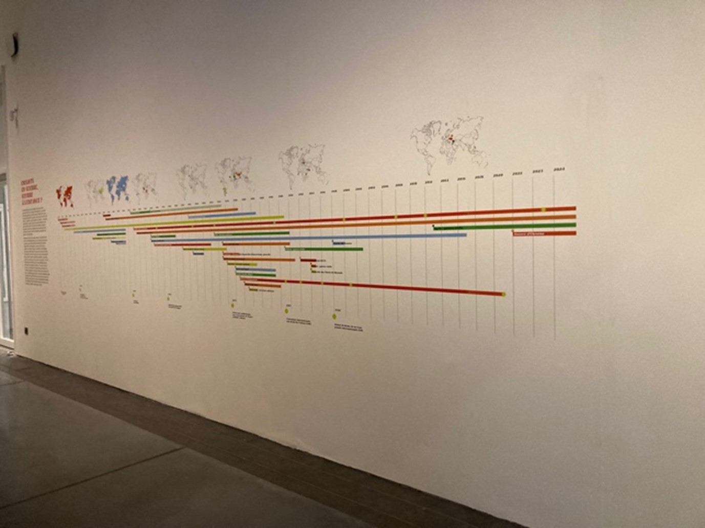 image présentant une frise sous laquelle se trouve une représentation de la terre