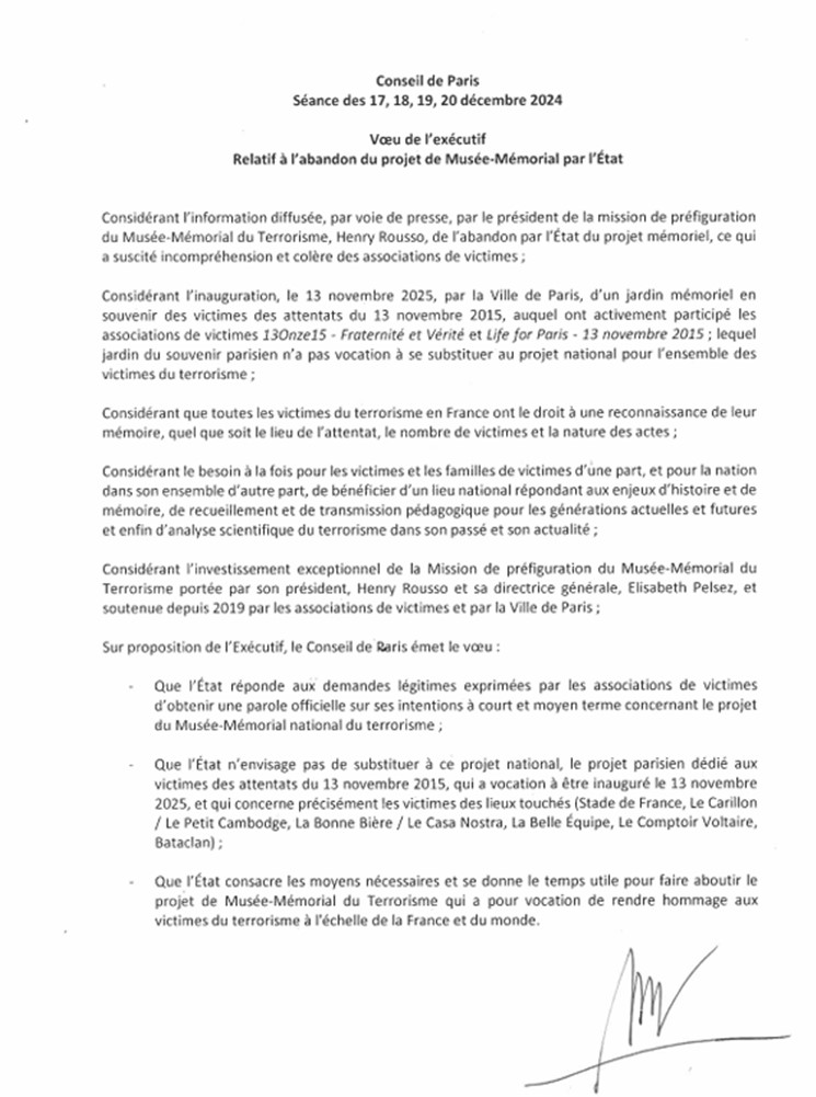 Voeux de la mairie de Paris