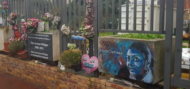 Cérémonie d'hommage à la policière Clarissa Jean-Philippe tuée dans l'attentat du 8 janvier 2015 à Montrouge