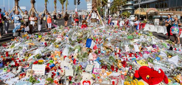 Hommage national aux victimes des attentats du 14 juillet 2016 sur la promenade des Anglais à Nice