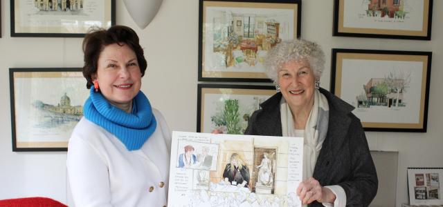 Photo d'Elisabeth Pelsez et Noëlle Herrenschmidt