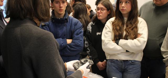 Groupe de lycéens de Madrid au MMT