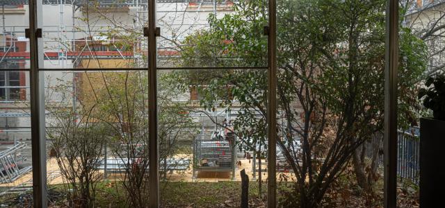 Vue de la cour de la caserne Lourcine