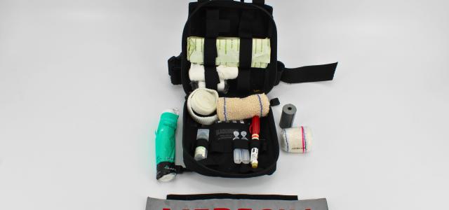 Trousse de soins de Matthieu Langlois, ancien médécin du RAID