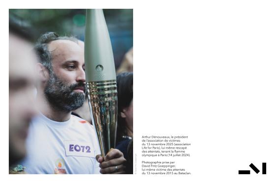 Photographie prise par David Fritz Goeppinger, lui-même victime des attentats du 13 novembre 2015 au Bataclan.