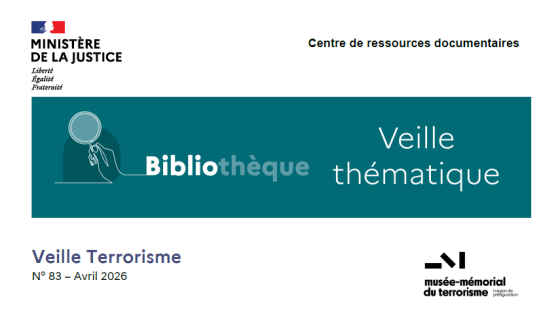 Capture d'écran de la Une de la veille terrorisme n°83