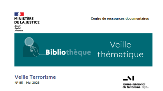 Capture d'écran de la couverture de la veille terrorisme