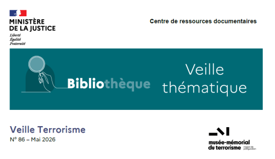 Capture d'écran de la Une de la veille terrorisme n°86