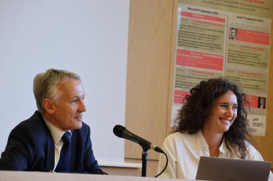 Photo de Jean-François Ricard lors du colloque consacré au quarantième anniversaire de la loi du 9 septembre 1986 relative à la lutte contre le terrorisme