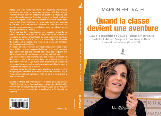 Couverture du livre de Marion Fellrath "Quand la classe devient une aventure"