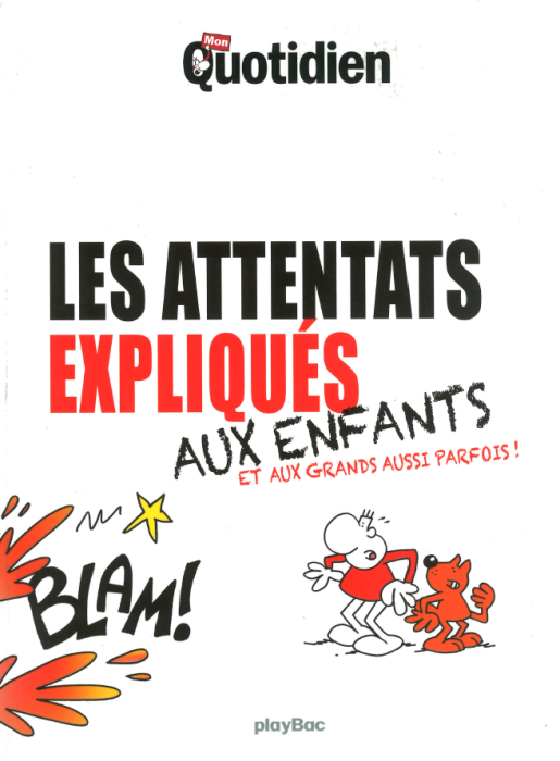 Couverture du magazine Mon Quotidien "Les attentats expliqués aux enfants"