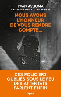 Couverture du livre "Nous avons l'honneur de vous rendre compte"