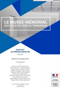 Couverture du rapport de la mission de préfiguration