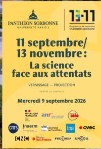 Affiche du cycle La science face aux attentats