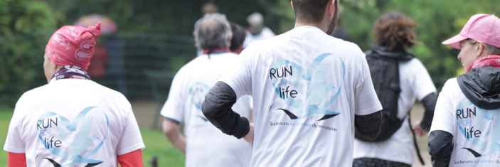 Coureurs lors de la course We run for life organisée le 22 mai 2022