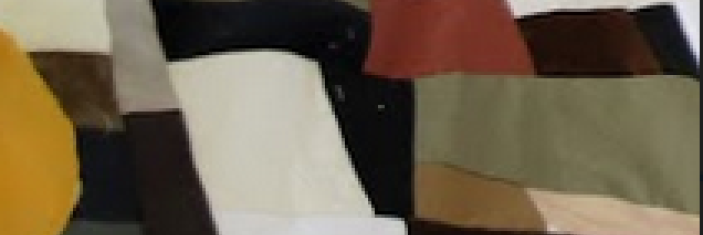 Détail de la fresque textile "Rising" réalisée dans le cadre de l'exposition pédagogique "Face au terrorisme"