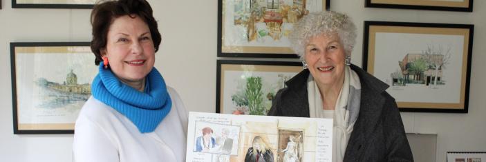 Photo d'Elisabeth Pelsez et Noëlle Herrenschmidt