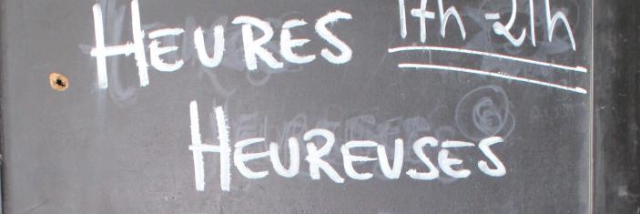 panneau heures heureuses