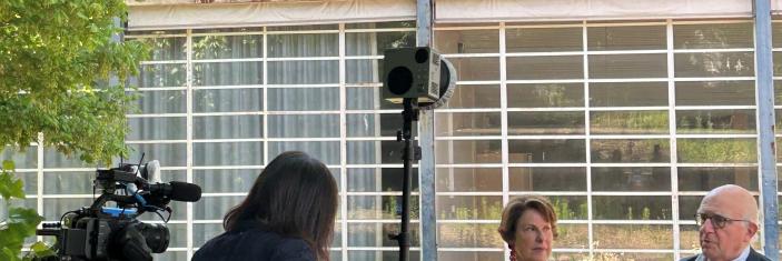 photographie du tournage par la chaine NHK