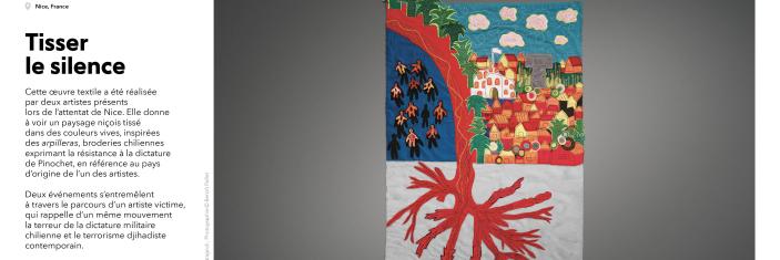 Panneau de l'exposition "Face au terrorisme, une mémoire citoyenne"