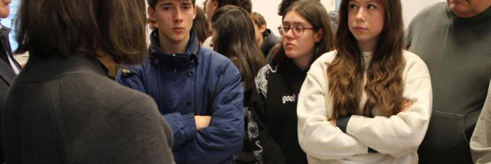 Groupe de lycéens de Madrid au MMT