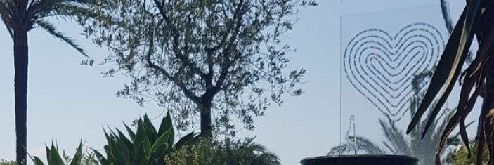Mémorial pour les victimes de l'attentat du 14 juillet 2016 installé dans les jardins de la villa Masséna