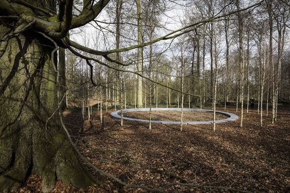 Belgique-Forêt de Soignes mémorial dédié aux victimes des attentats de Maelbeek