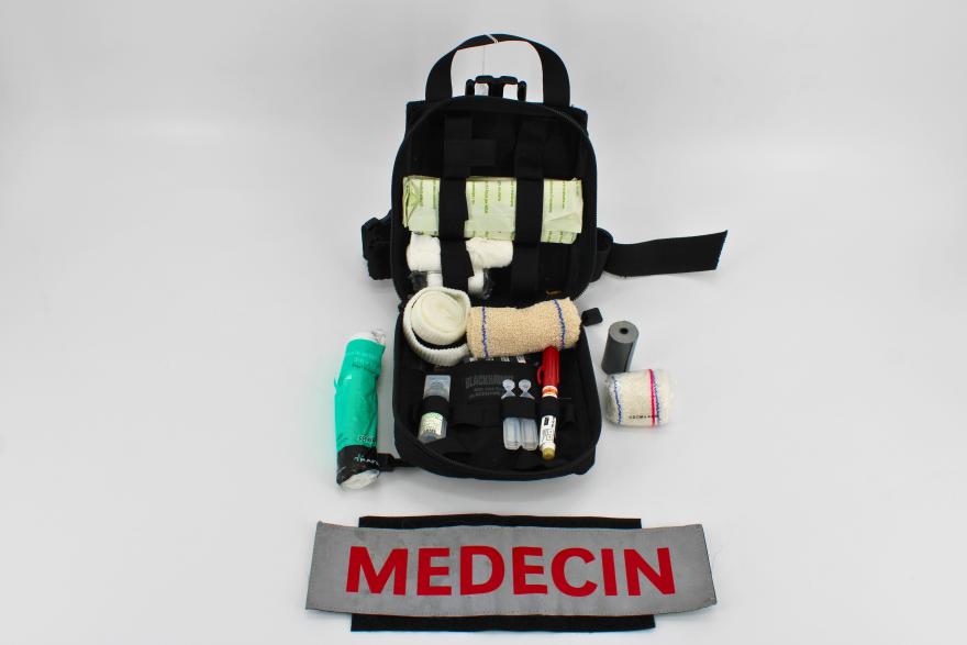 Trousse de soins de Matthieu Langlois, ancien médécin du RAID